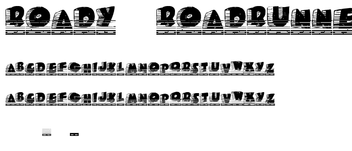 Roady Roadrunner font
